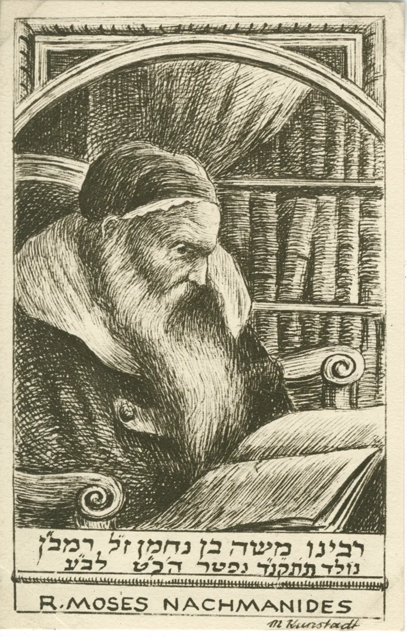 Retrato imaginado del Rambán, postal de hacia 1900