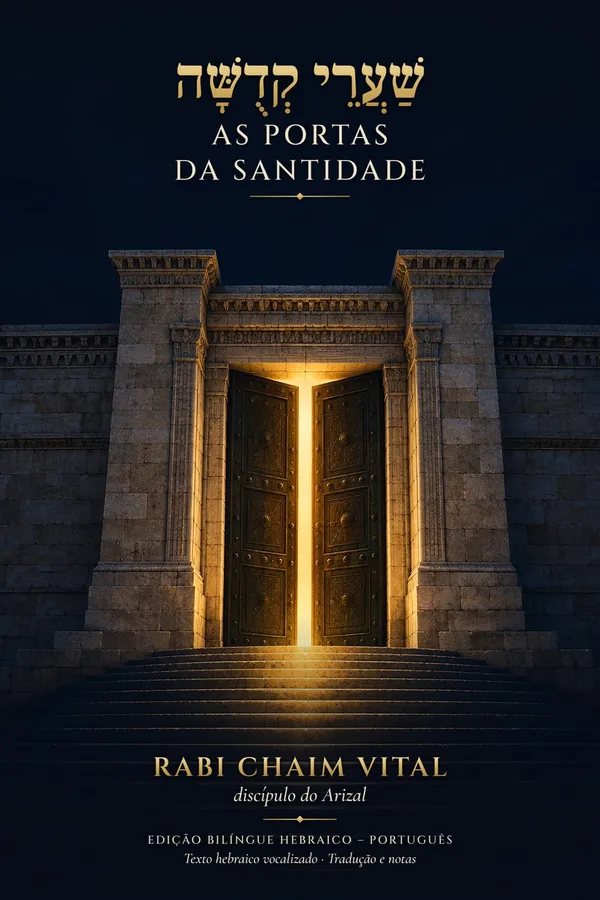 Capa de As Portas da Santidade (Shaarei Kedusha), de Rabi Chaim Vital