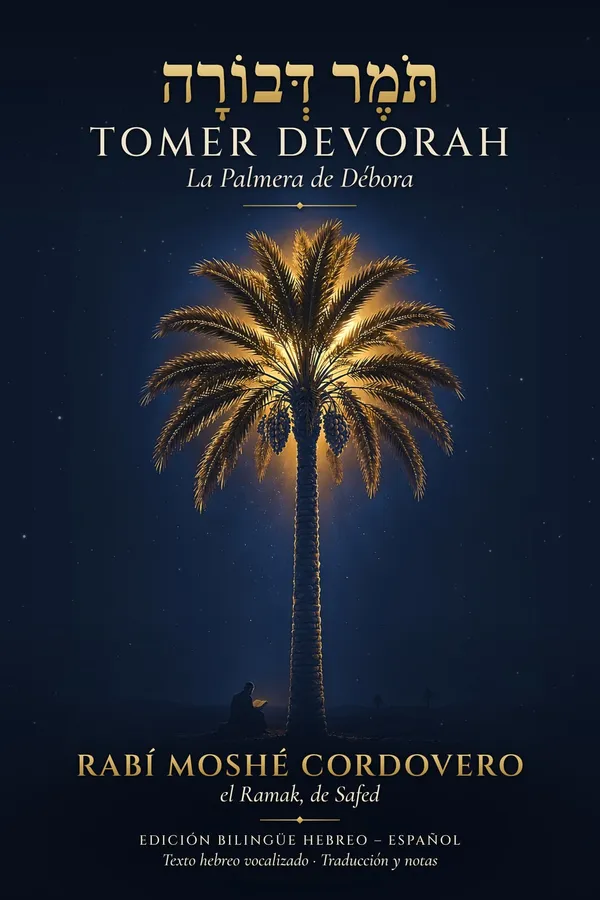 Portada de Tomer Devorá, de Rabí Moshé Cordovero (el Ramak)